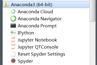 Anaconda启动菜单