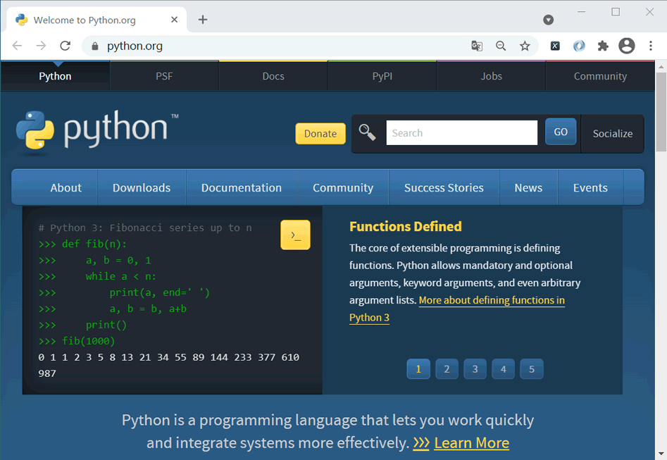 python官方网站