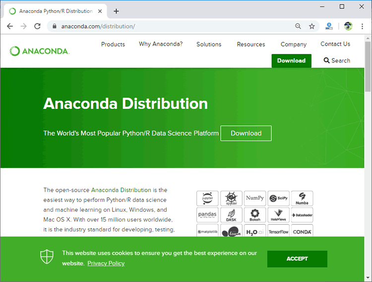 Anaconda官网