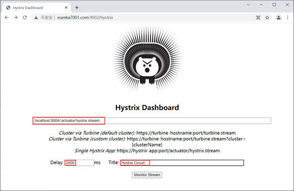 Hystrix 监控信息