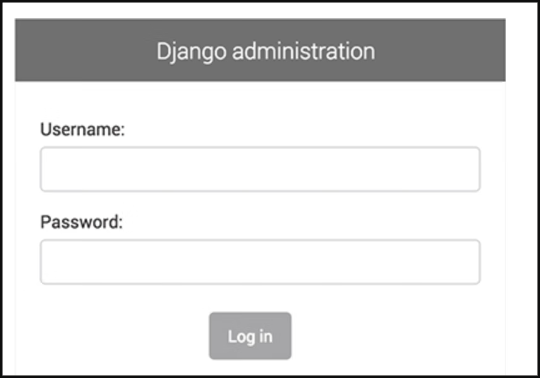 Django 管理员登录页面