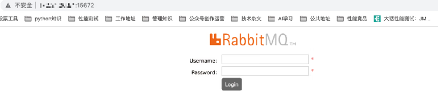 登录 RabbitMQ 的 Web 界面