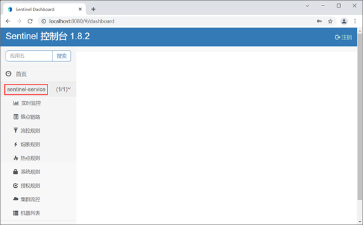 Sentinel 控制台主页1